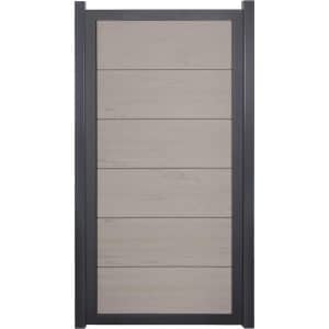 GroJaViento Zaunelement Bi-Color Sand 90x180 cm Rahmen: Anthrazit