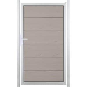 GroJaViento Zauntor Bi-Color Sand 100x180 cm Rahmen: Silber