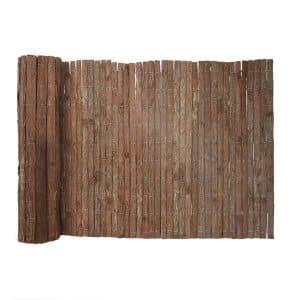KARAT Baumrindenmatte - Dekorativer Sichtschutz für Balkon und Garten aus Baumrindenstreifen - 100 x 300 cm