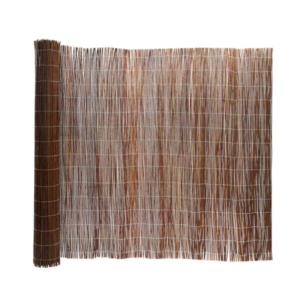 KARAT Weidenzaun Weidenmatte - Dekorativer Sichtschutz für Balkon und Garten - 100 x 500 cm