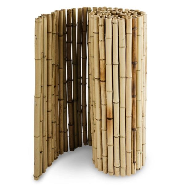 Karat Bambus Sichtschutzzaun Vollrohr - Sichtschutz für Balkon und Garten - Natur 100 x 250 cm