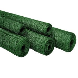 Karat Drahtzaun für Garten und Kleintiere 1 x 10 m Sechseckgeflecht Maschenweite 13 mm Grün