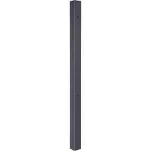 Klobenpfosten f. Doppeltor Chaussee und Circle Matt Schwarz 160 cm