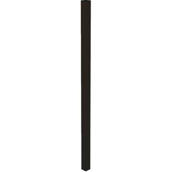 Klobenpfosten f. Doppeltor Chaussee und Circle Matt Schwarz 180 cm
