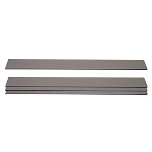 MCW 4er Set Latten Für WPC-Sichtschutz Savoie Bretter Windschutz Ca. 1qm - 180cm Grau