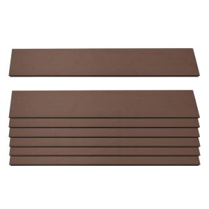 MCW 7er Set Latten Für WPC-Sichtschutz Savoie Bretter Windschutz Ca. 1qm - 90cm Braun
