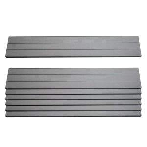 MCW 7er Set Latten Für WPC-Sichtschutz Savoie Bretter Windschutz Ca. 1qm - 90cm Grau