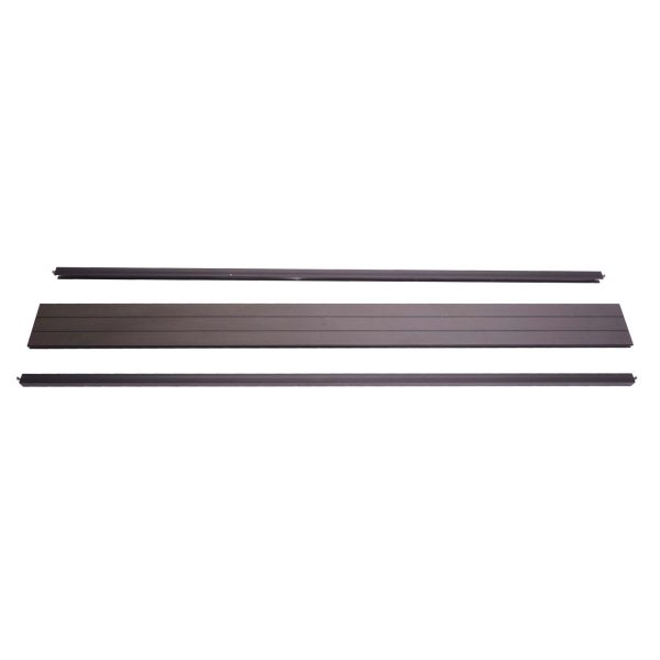 MCW Abschluss-Set für WPC-Sichtschutz Savoie Abschlussprofil Windschutz Alu-Pfosten 180cm anthrazit