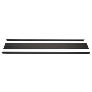 MCW Abschluss-Set für WPC-Sichtschutz Savoie Abschlussprofil Windschutz WPC-Pfosten 180cm anthrazit