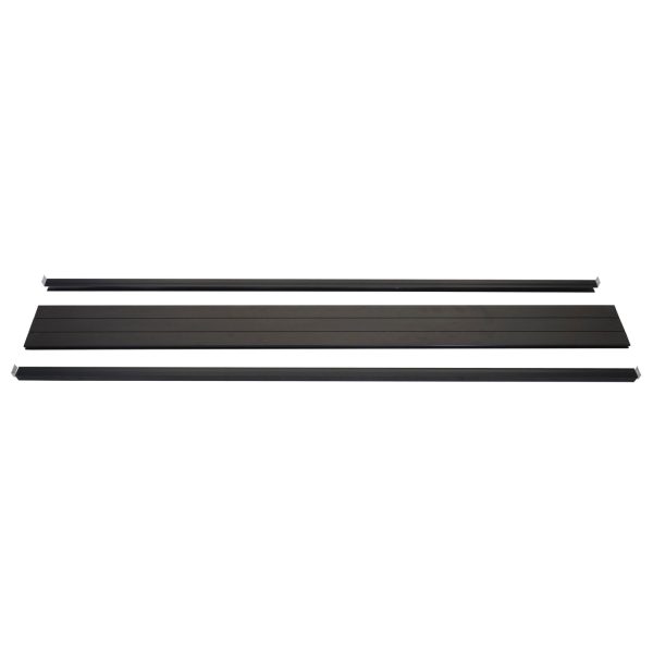 MCW Abschluss-Set für WPC-Sichtschutz Savoie Abschlussprofil Windschutz WPC-Pfosten 180cm anthrazit