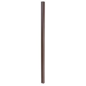 MCW Alu-Pfosten Savoie-WPC-Zaun Pfeiler Pfahl Stecksystem - 240cm Braun
