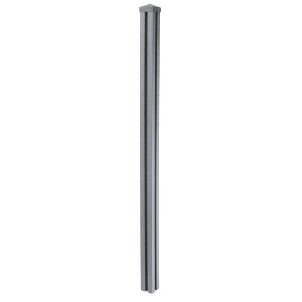 MCW WPC-Pfosten Savoie-WPC-Zaun Pfeiler Pfahl Stecksystem 1