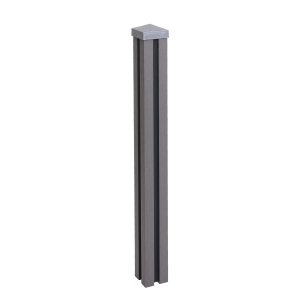 MCW WPC-Pfosten Savoie-WPC-Zaun Pfeiler Pfahl Stecksystem - 98cm Grau
