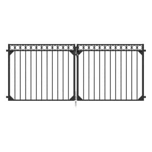Metallzaun Doppeltor Circle Anthrazit 120 cm x 301 cm