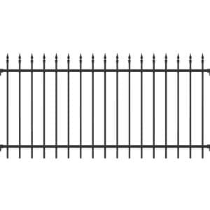 Metallzaun Zaunfeld Chaussee Schwarz 120 cm x 200 cm