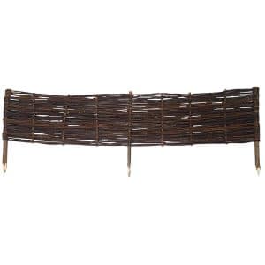 Noor Steckzaun Weide 120 cm x 25 cm Braun