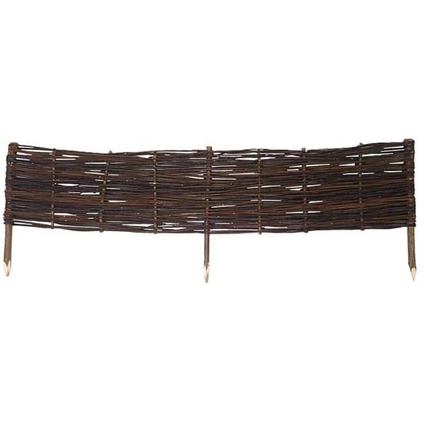 Noor Steckzaun Weide 120 cm x 25 cm Braun