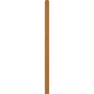 Pfosten Fichte 9 cm x 9 cm x 100 cm Kirschbaumfarben
