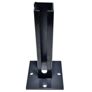 Pfostenfußplatte Eckpfosten 15 cm x 15 cm Anthrazit