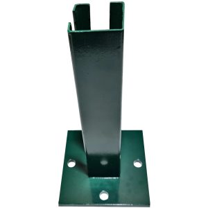 Pfostenfußplatte Eckpfosten 15 cm x 15 cm Moosgrün