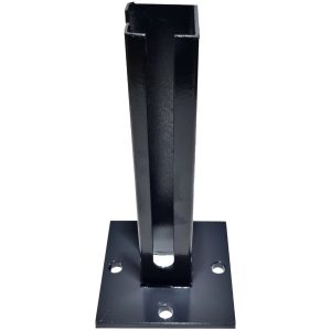 Pfostenfußplatte Quadrat 30 cm x 15 cm x 15 cm Anthrazit
