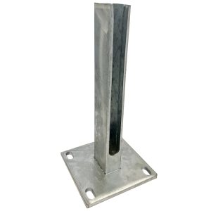 Pfostenfußplatte Quadrat 30 cm x 15 cm x 15 cm Verzinkt