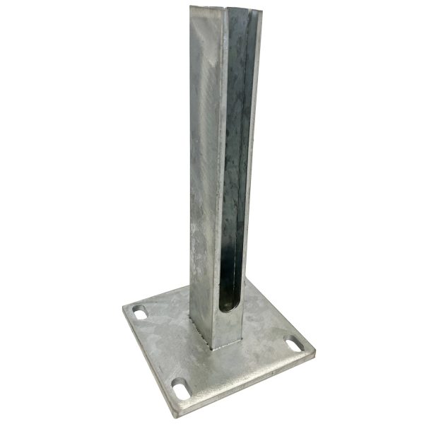 Pfostenfußplatte Quadrat 30 cm x 15 cm x 15 cm Verzinkt