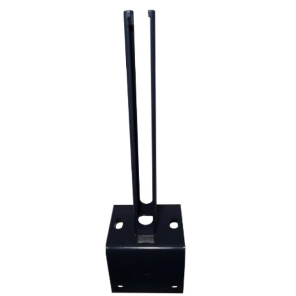 Pfostenfußplatte Winkel 30 cm x 15 cm x 15 cm Anthrazit