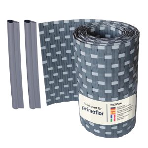 Primaflor Sichtschutzstreifen Polyrattan Anthrazit/Grau