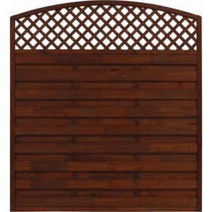 Sichtschutzzaun Element Bordeaux Braun 180/195 cm x 180 cm