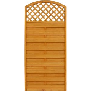 Sichtschutzzaun Element Bordeaux Pinienfarben 180/195 cm x 90 cm