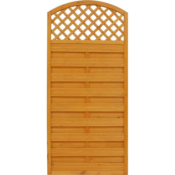 Sichtschutzzaun Element Bordeaux Pinienfarben 180/195 cm x 90 cm