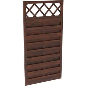 Sichtschutzzaun-Element Country Braun lasiert 180 cm x 90 cm