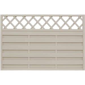 Sichtschutzzaun-Element Country Cream lasiert 120 cm x 180 cm