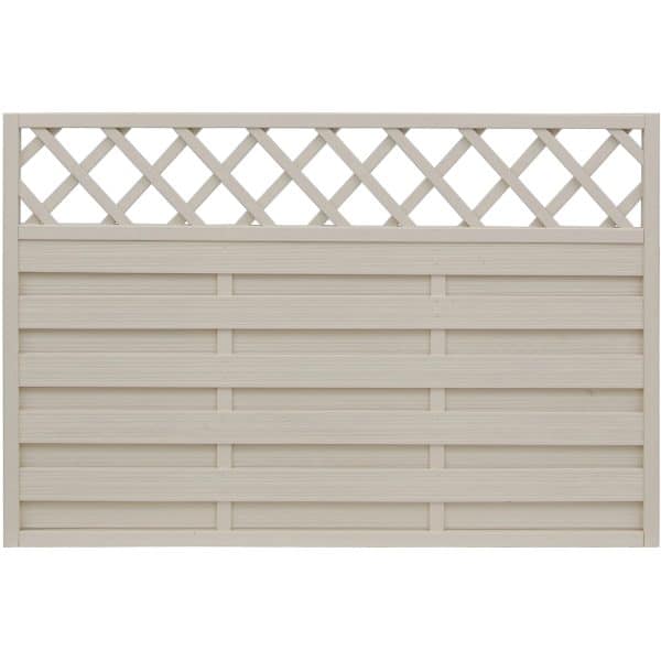 Sichtschutzzaun-Element Country Cream lasiert 120 cm x 180 cm