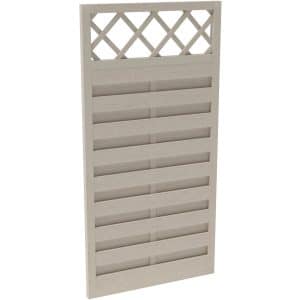 Sichtschutzzaun-Element Country Cream lasiert 180 cm x 90 cm