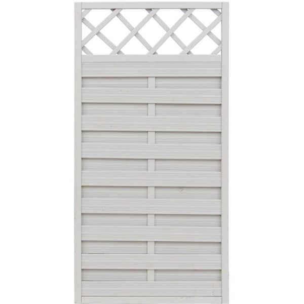 Sichtschutzzaun-Element Country Grau lasiert 180 cm x 90 cm