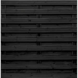 Sichtschutzzaun-Element Goch Anthrazit lasiert 180 cm x 180 cm