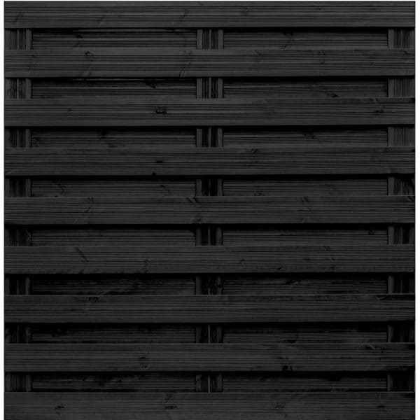 Sichtschutzzaun-Element Goch Anthrazit lasiert 180 cm x 180 cm