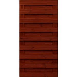 Sichtschutzzaun-Element Goch Braun lasiert 180 cm x 90 cm