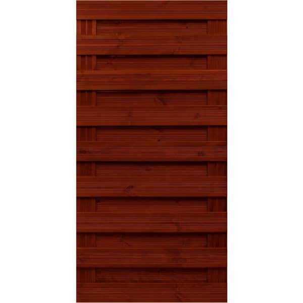 Sichtschutzzaun-Element Goch Braun lasiert 180 cm x 90 cm