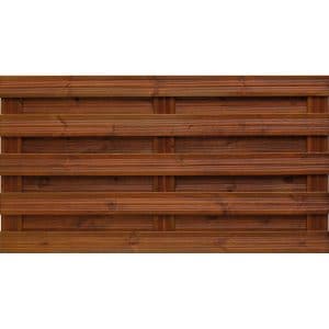 Sichtschutzzaun-Element Goch Braun lasiert 90 cm x 180 cm