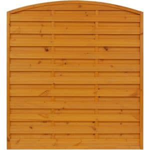 Sichtschutzzaun Element München Pinienfarben 180/195 cm x 180 cm
