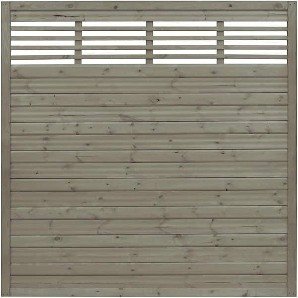 Sichtschutzzaun Element Nicea Grau 180 cm x 180 cm