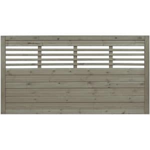 Sichtschutzzaun Element Nicea Grau 90 cm x 180 cm