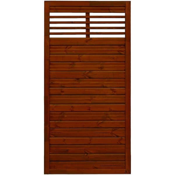 Sichtschutzzaun Element Nicea Teakfarben 180 cm x 90 cm