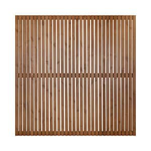 Sichtschutzzaun-Element Quadra 180 cm x 180 cm Natur Lackiert