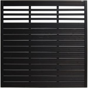 Sichtschutzzaun-Element Soho Anthrazit lackiert 180 cm x 180 cm