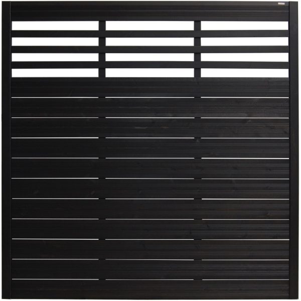 Sichtschutzzaun-Element Soho Anthrazit lackiert 180 cm x 180 cm