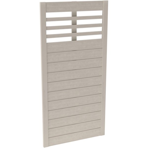 Sichtschutzzaun-Element Soho Cream lackiert 180 cm x 90 cm